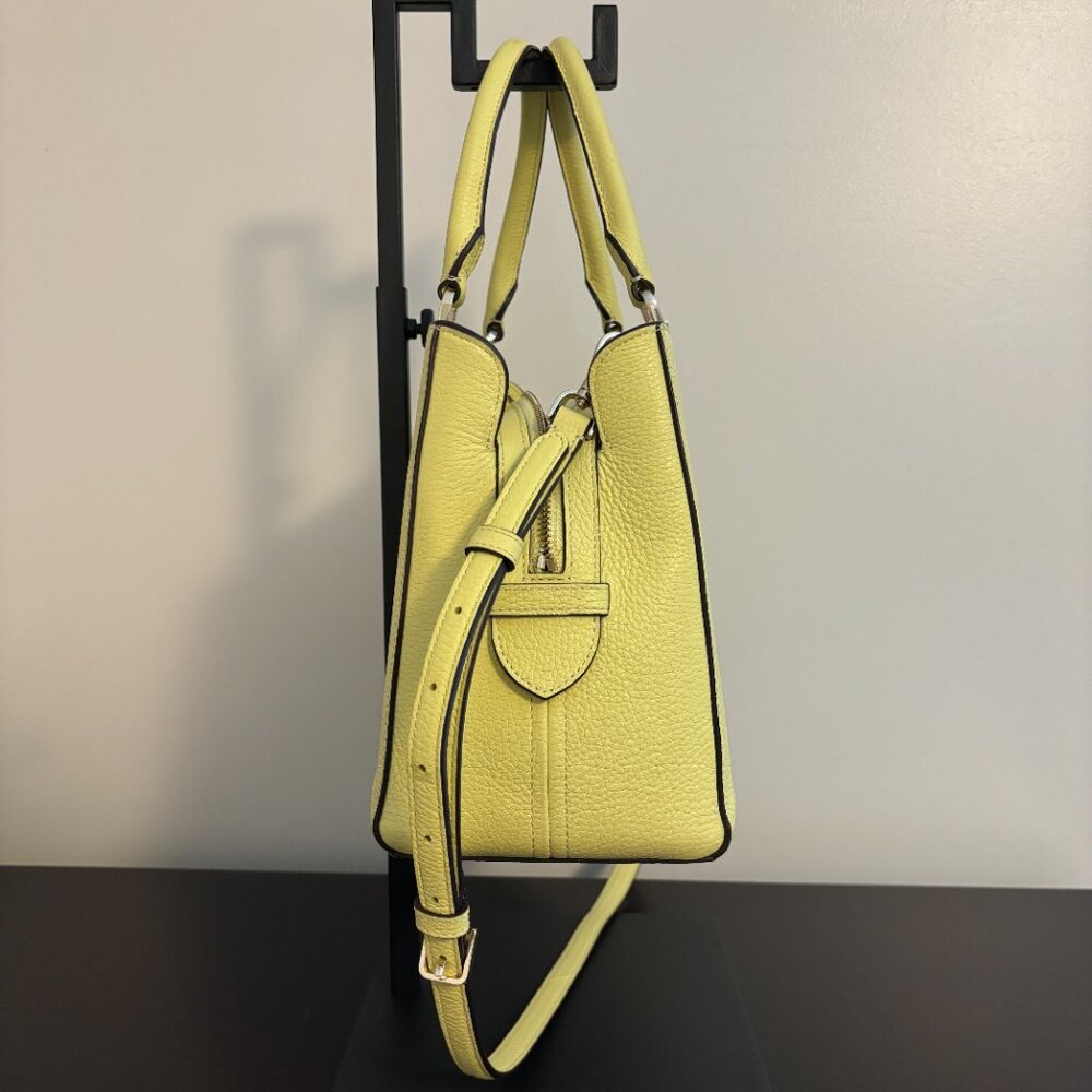 Kate Spade Leila Medium Light Yellow Triple Compartment Satchel - Picture 3 of 13